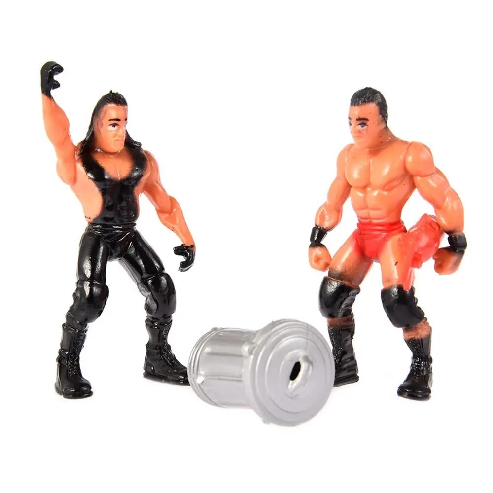 Professional Wrestling Playset Toys with Ring & Accessories - 12 Mini Figures for Boys & Girls Gifts